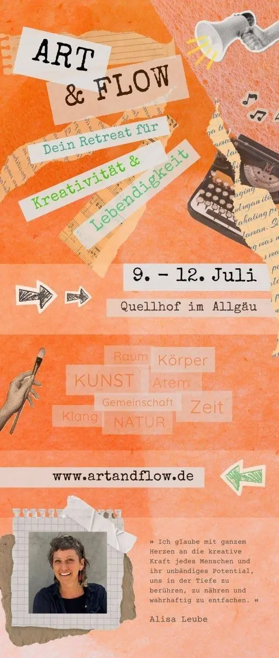 ✨ ART & FLOW – Dein Retreat für Kreativität und Lebendigkeit ✨