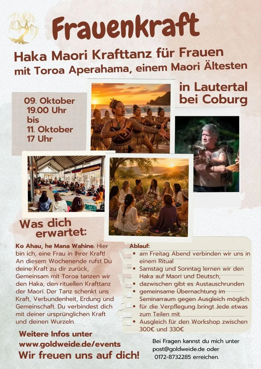Toroa kommt diesee Woche von Freitag bis Sonntag nach Lautertal.