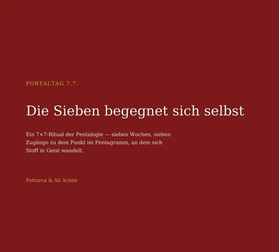⭐Ritual als kostenloses PDF zur 7x7