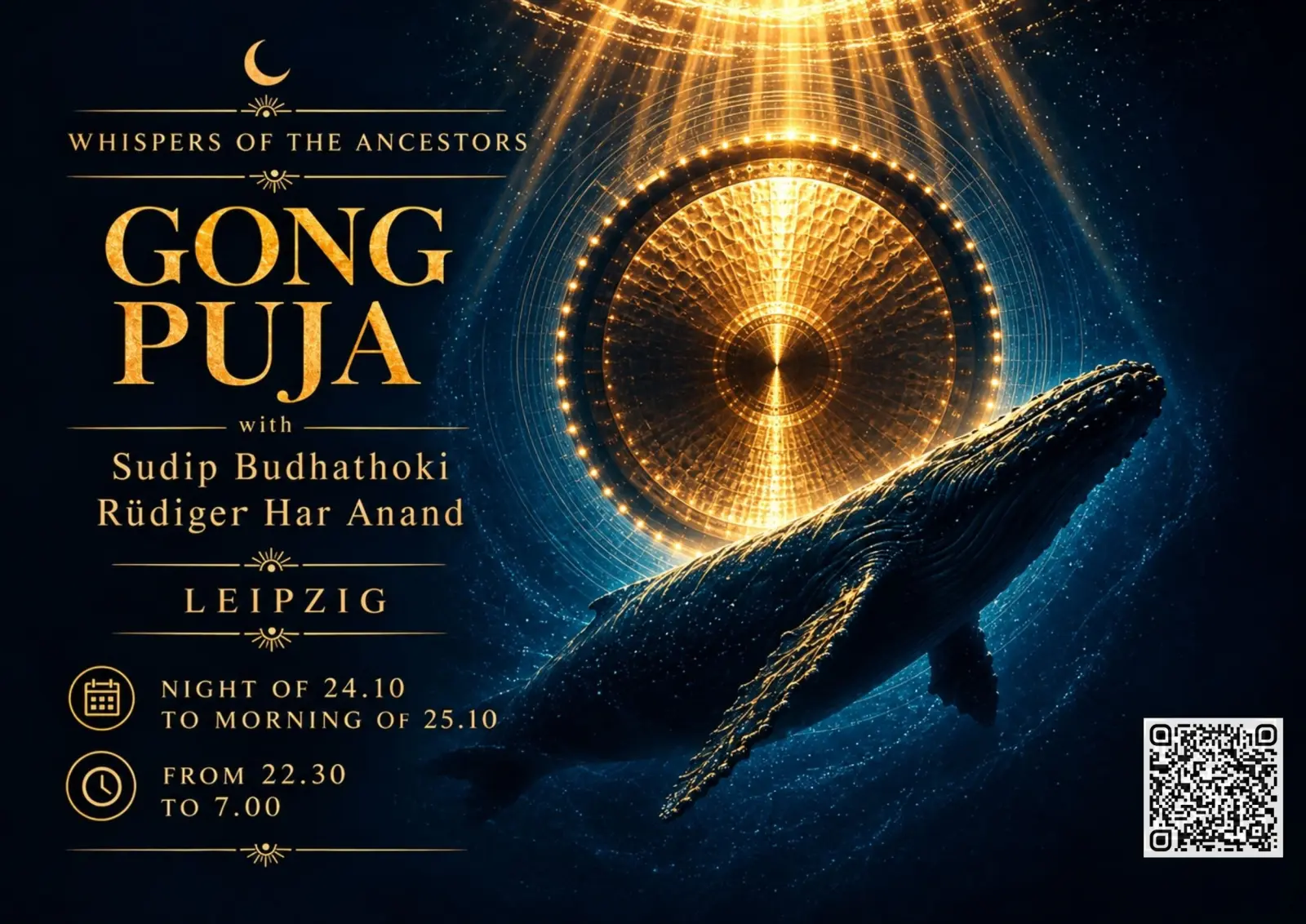 🌙 WHISPERS OF THE ANCESTORS | A Sacred Night GONG PUJA