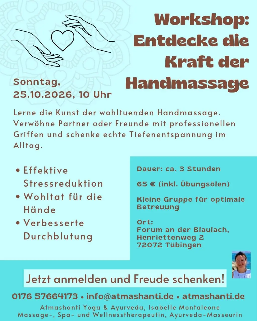 Handmassage Workshop zur Lösung von Verspannungen
