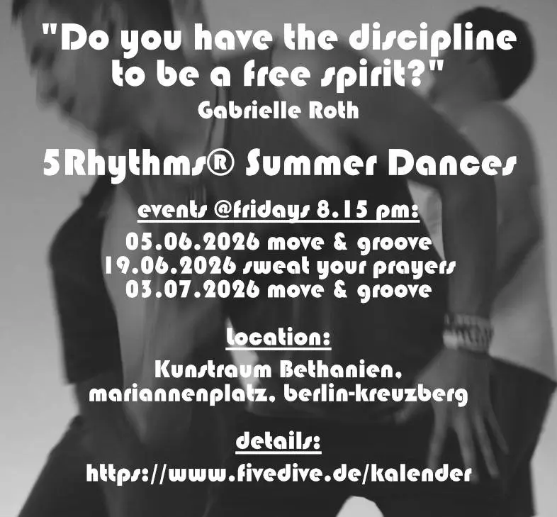5Rhythms®-Events: sweat your prayers