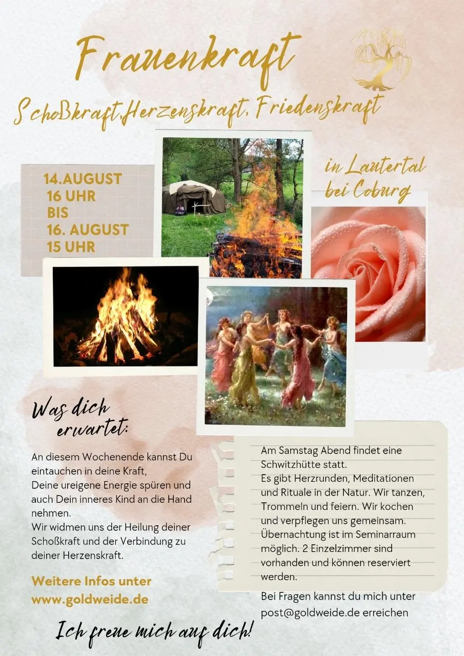 Du möchtest wieder in Deine weibliche Kraft und Selbstermächtigung...