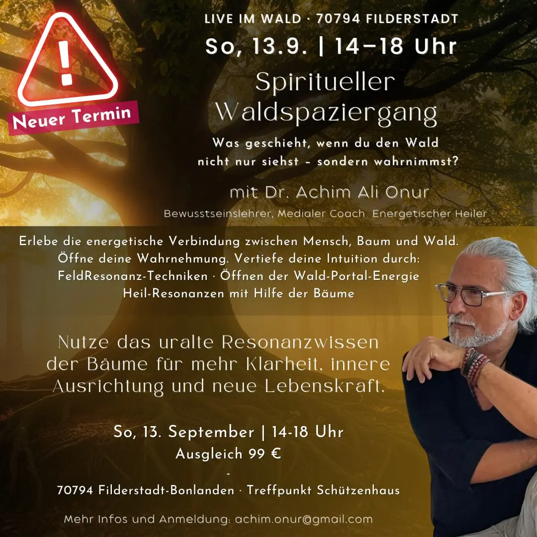 Spiritueller Waldspaziergang mit Dr. Achim Ali Onur