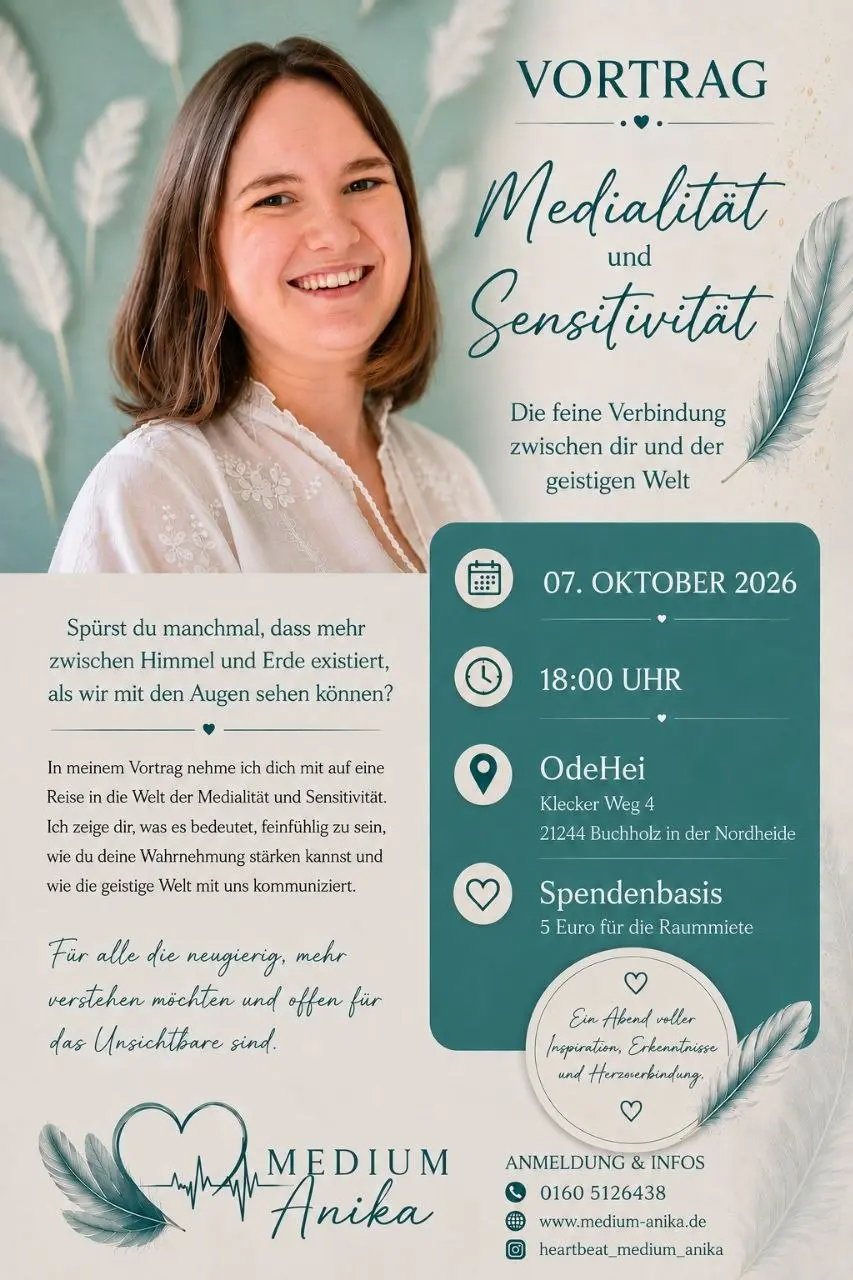 ✨ Vortrag: Medialität & Sensitivität ✨