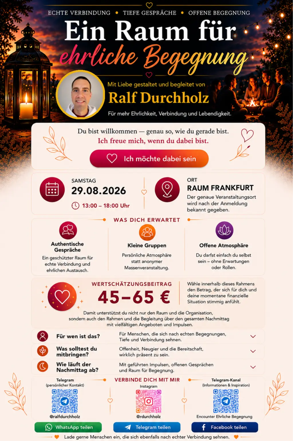 ✨ Ein Raum für ehrliche Begegnung ✨