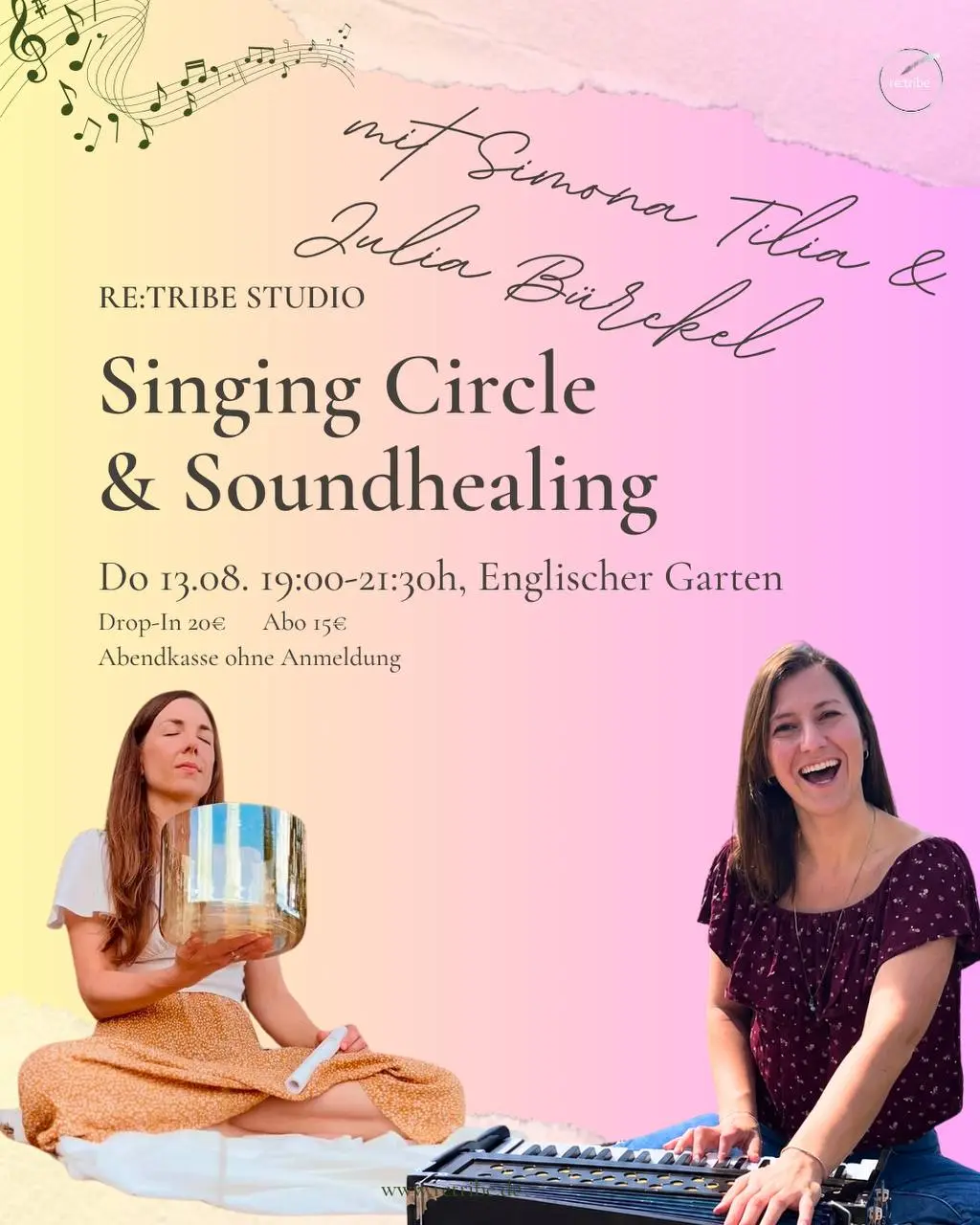 🌿 Special Singkreis – Do 13.08. mit Simona Tilia & Julia Bürckel (Soundhealing)