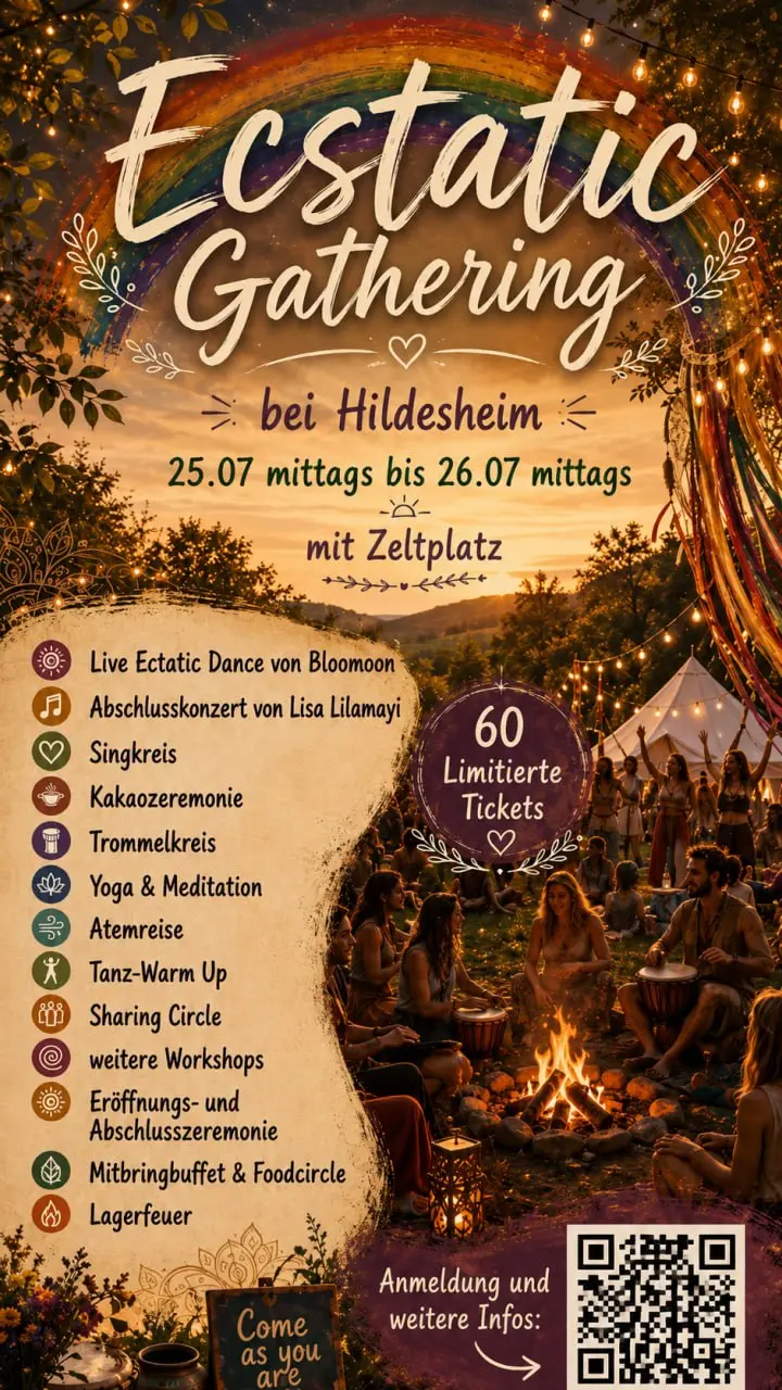 🌿 Ecstatic Gathering – Ein Wochenende voller Musik, Verbindung & Begegnung 🌿