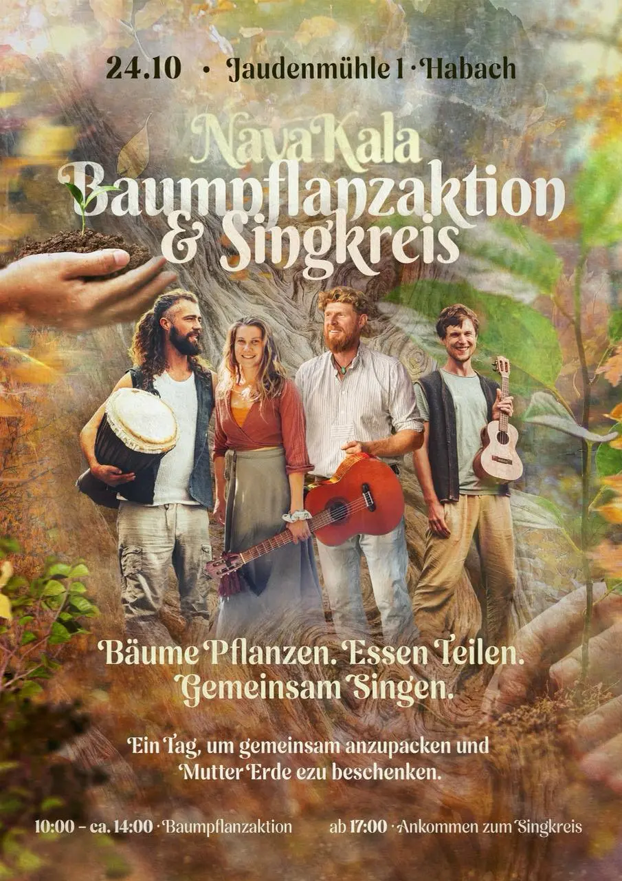 Baumpflanzen und Singkreis in der Jaudenmühle bei Habach – Habach