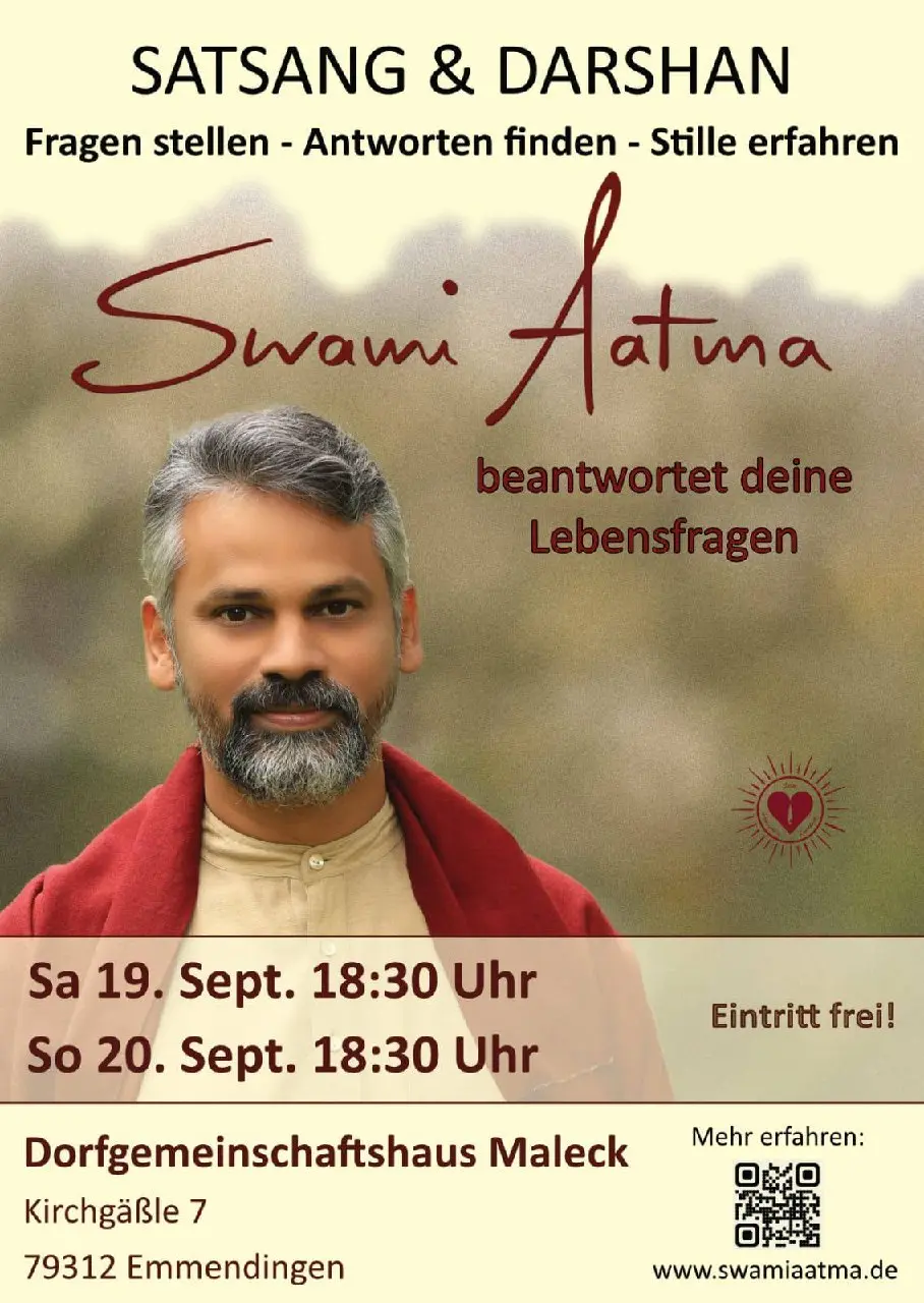 Satsang & Darshan mit Swami Aatma ✨