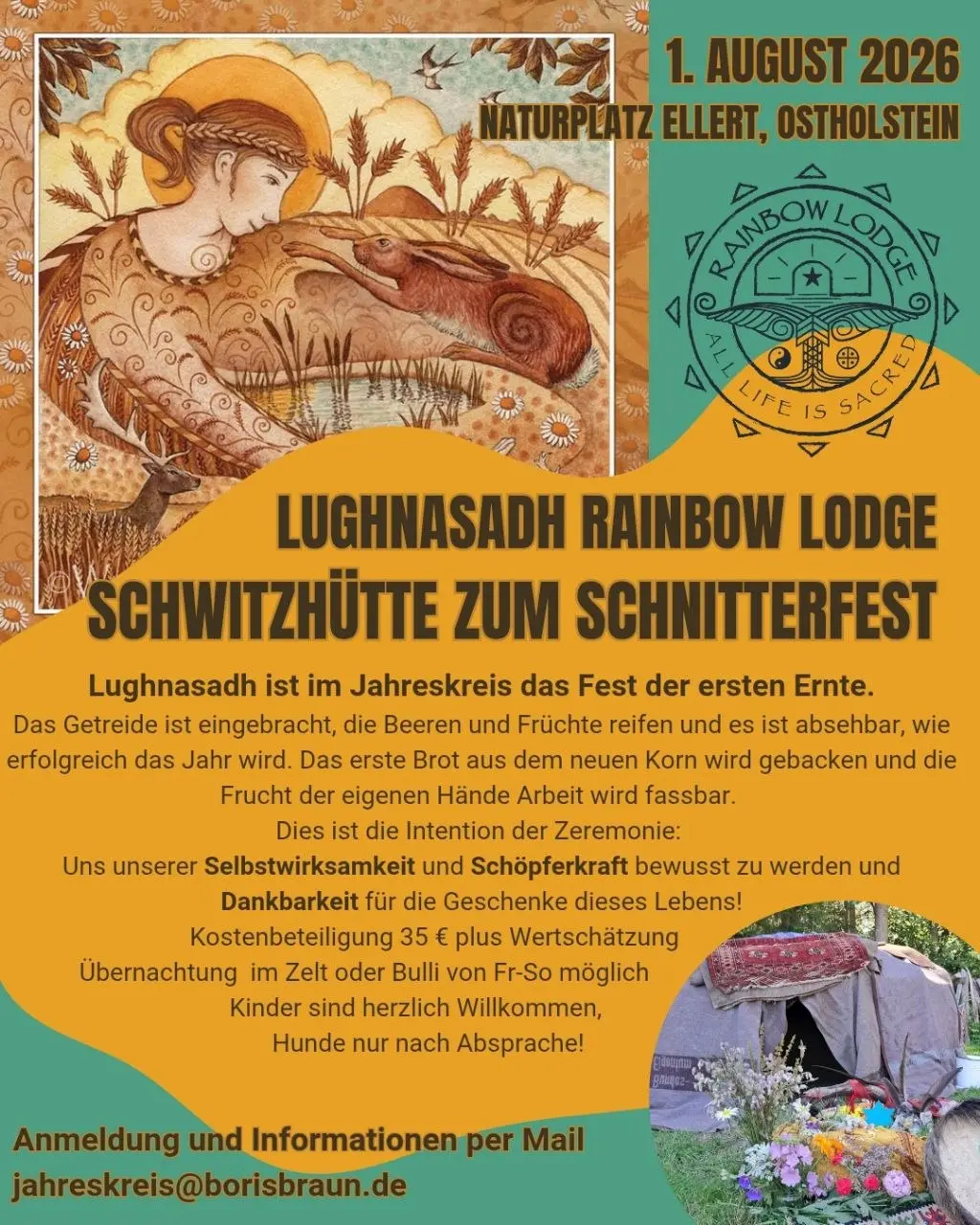 Lughnasad · Rainbow Lodge Schwitzhütte