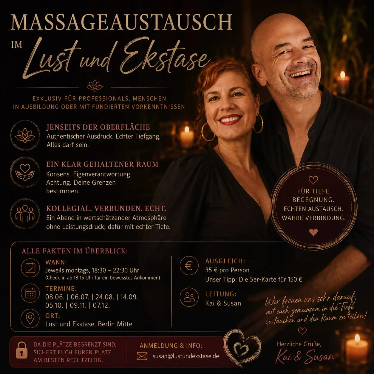 Massageaustausch im Lust und Ekstase
