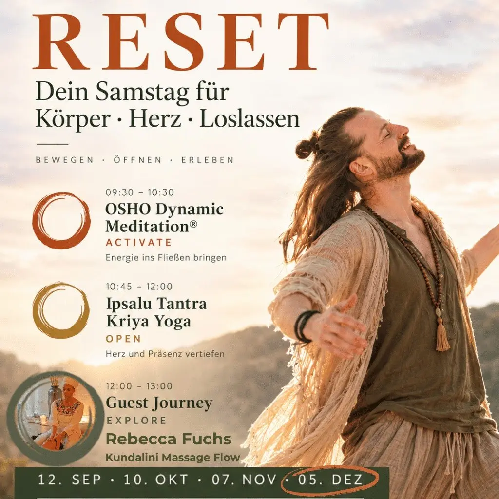 Kundalini Massage Flow im Rahmen von Chris Shantos Format "Reset"