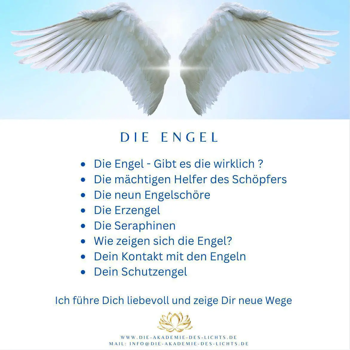 Seminar über die Engel – die mächtigen Helfer des Schöpfers