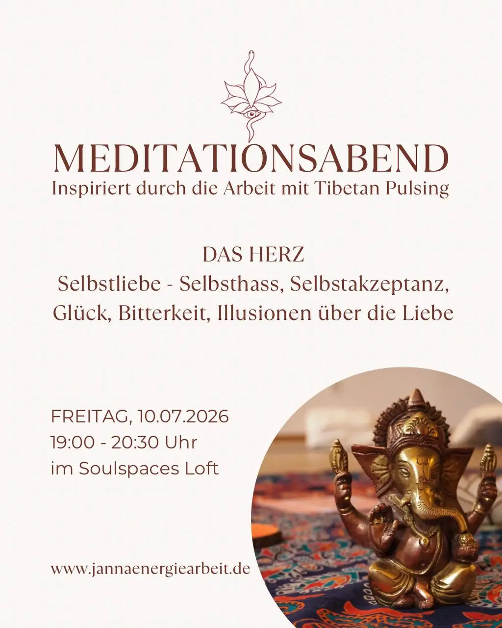 Herzliche Einladung zum nächsten Meditationsabend!