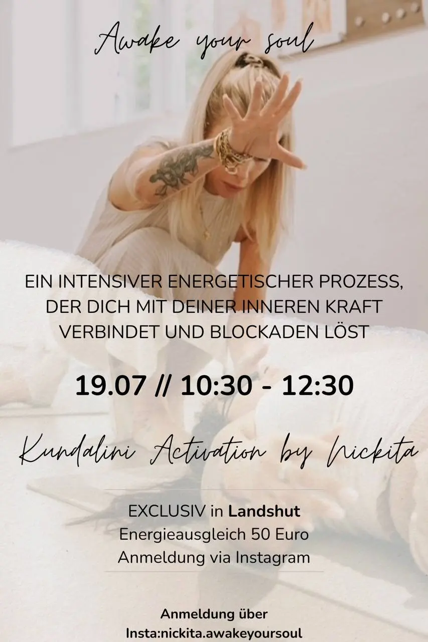 ✨ Kundalini Aktivierung in Landshut ✨