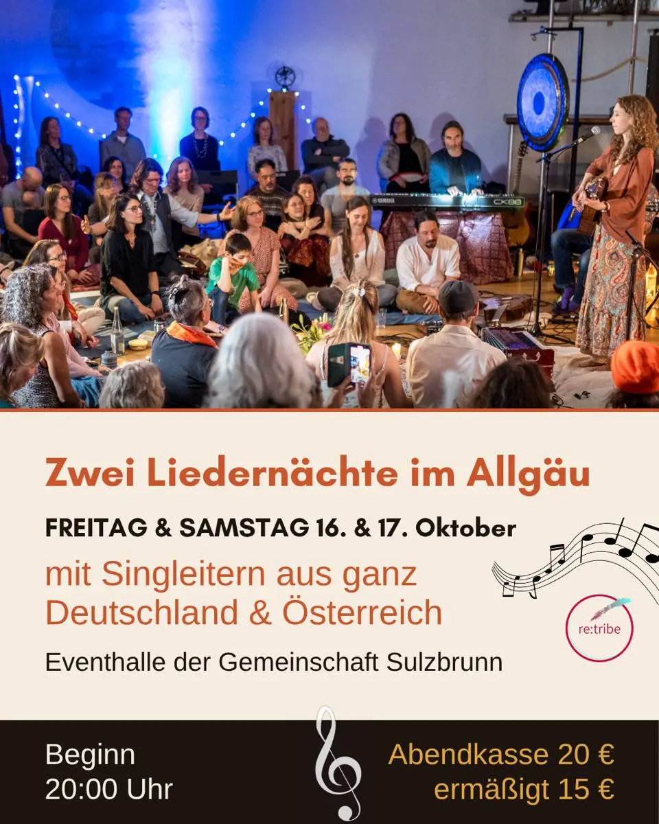 🎶 Liedernacht in Sulzbrunn: Singleiter:innen aus ganz Deutschland und Österreich gestalten gemeinsam den Abend