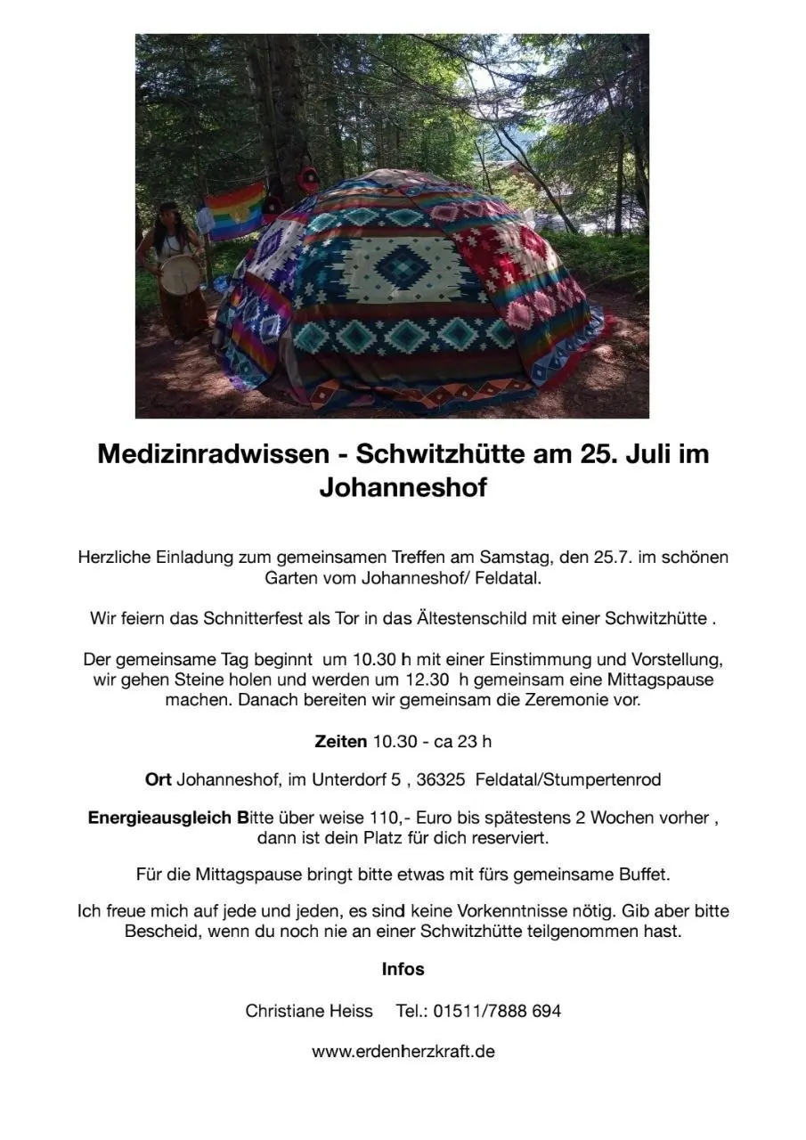 Schwitzhütte im Vogelsberg