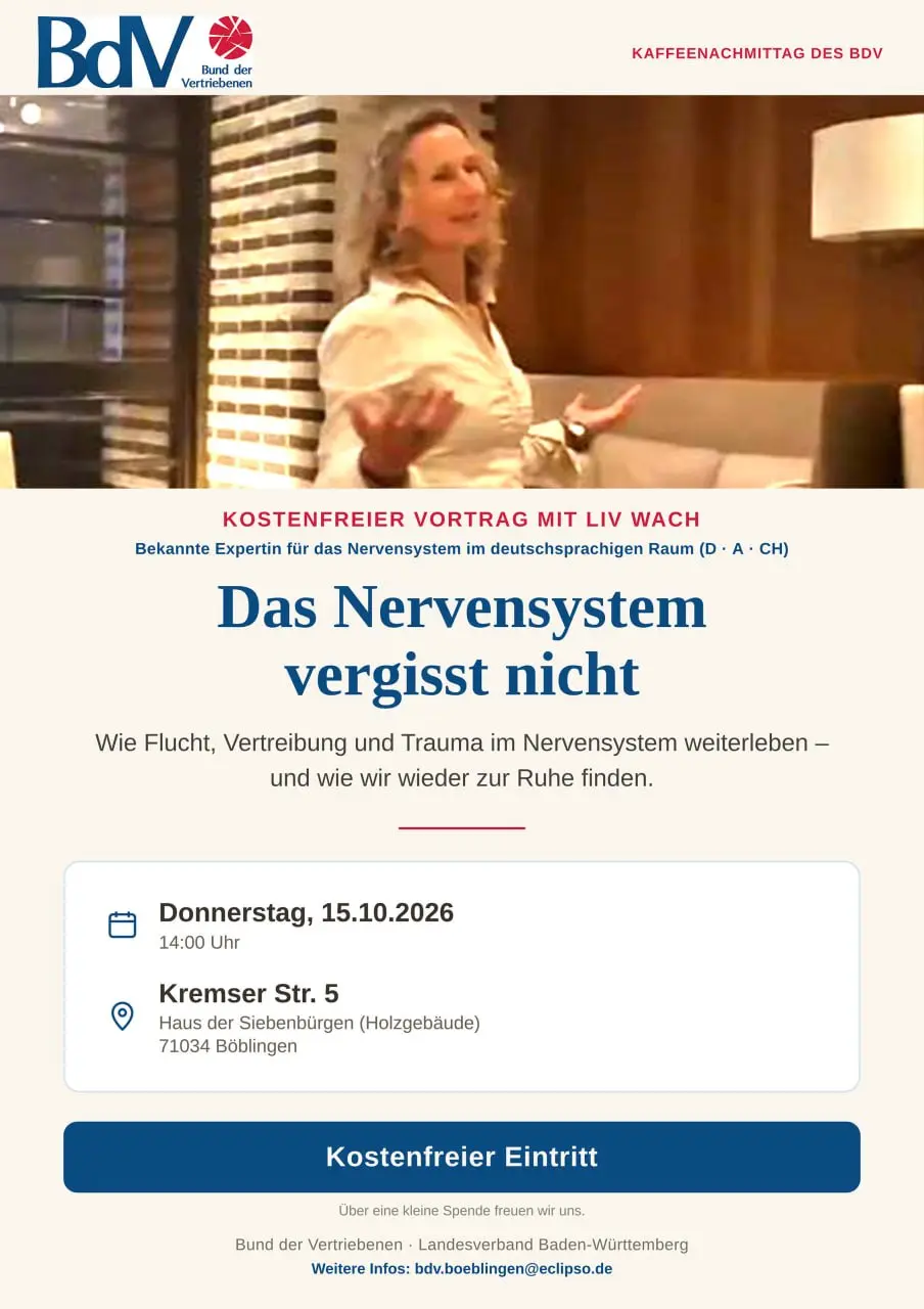Das Nervensystem vergisst nicht – Böblingen