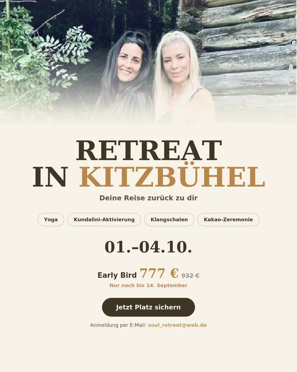 ✨ RETREAT IN KITZBÜHEL – DEINE REISE ZURÜCK ZU DIR ✨