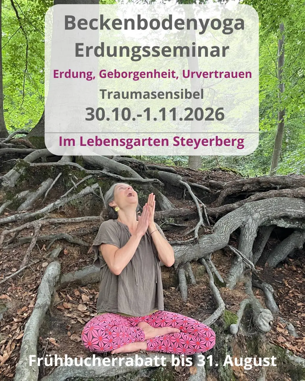🌱Beckenbodenyoga-Erdungsseminar im Lebensgarten Steyerberg