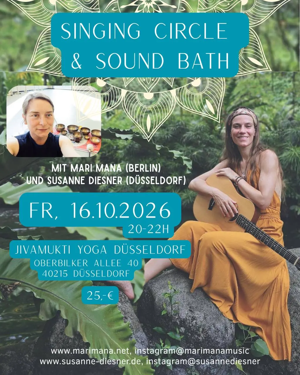 Singkreis und Soundbath mit Mari Mana und Susanne Diesner