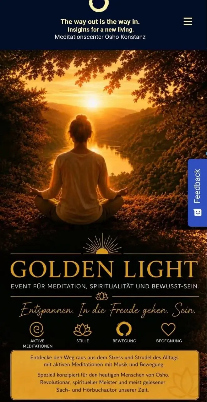 Event für Meditation, Spiritualität und Bewusstsein