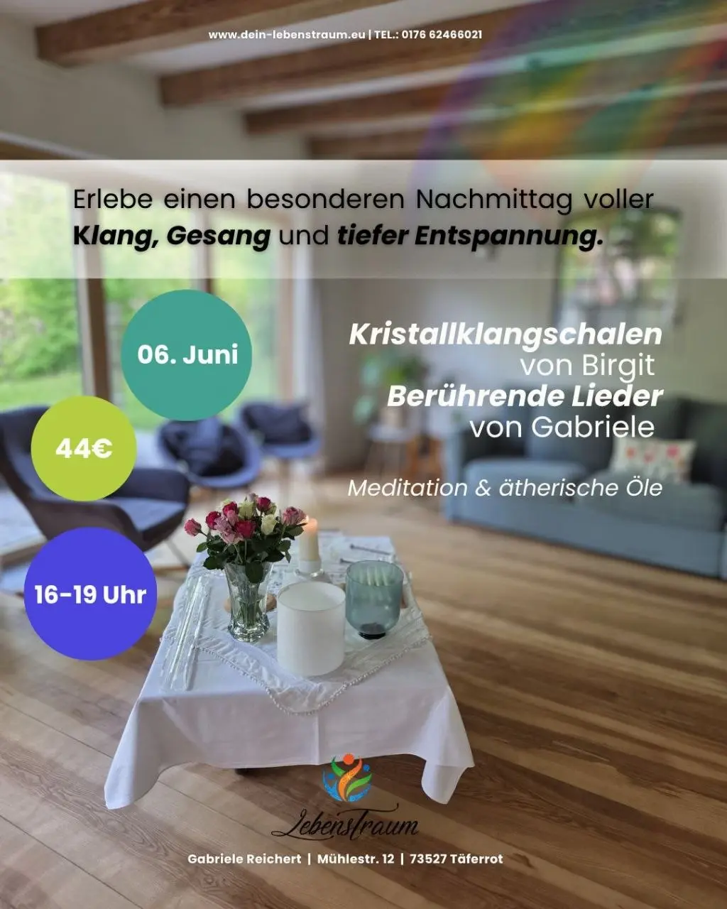 Lieder und Kristallklang mit Gabriele und Birgit Shija'Maa