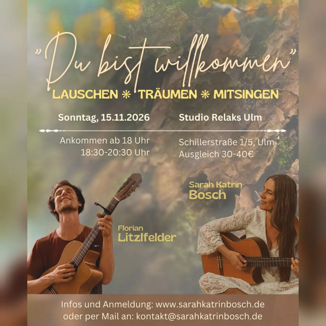 🎶 SingingCircle am Sonntag, 15.11, gemeinsam mit Sarah Katrin Bosch – Ulm