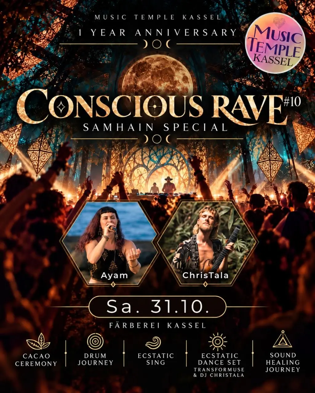 Conscious Rave #10 – Samhain Special & 1 Jahr anniversary – Kassel