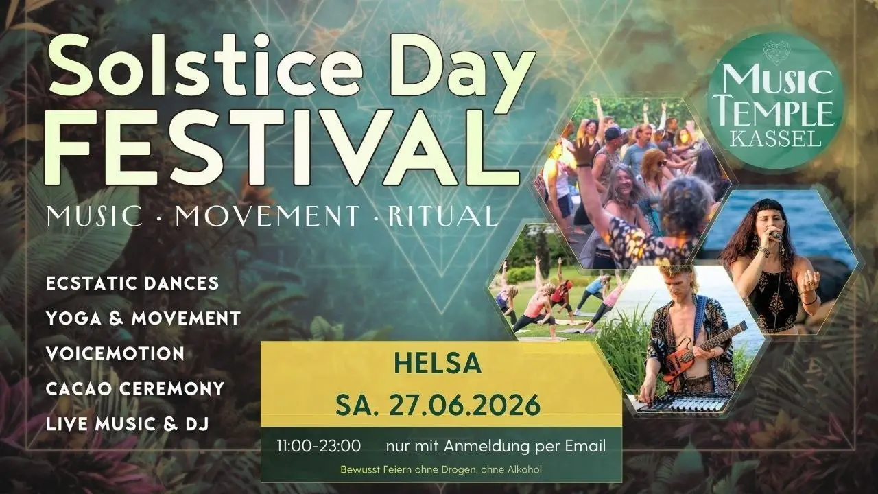 ⚠️ UPDATE ZUM MUSIC TEMPLE KASSEL SOLSTICE FESTIVAL ⚠️