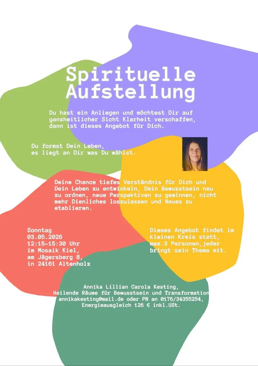 Spirituelle Aufstellung im Anschluss der Stillezeit